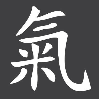 Ideograma tradicional de Qi ou Chi
